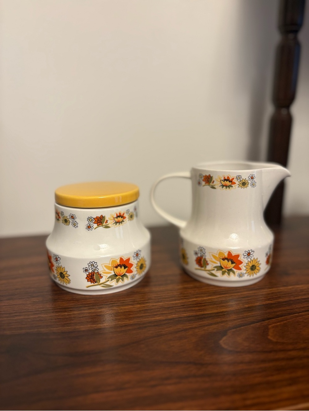 Vintage Made in England Cream & Sugar Set